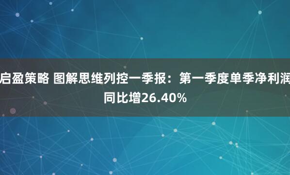 启盈策略 图解思维列控一季报：第一季度单季净利润同比增26.40%